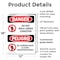 Signmission Do Not Walk Under Conveyor Bilingual Danger Sign, Plastic, 12in W x 18in L, 2PK OS-2PACK-DS-P-1218-VS-1182 - alternate 4